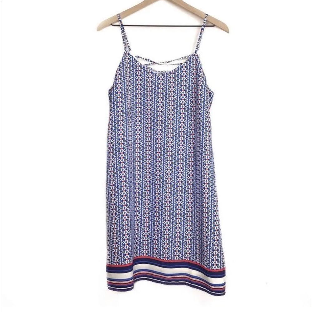 Skies Are Blue: Geometric Mini Dress